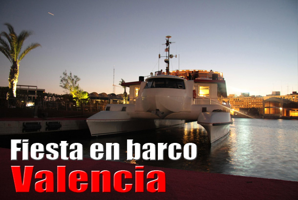 Fiesta en barco Valencia